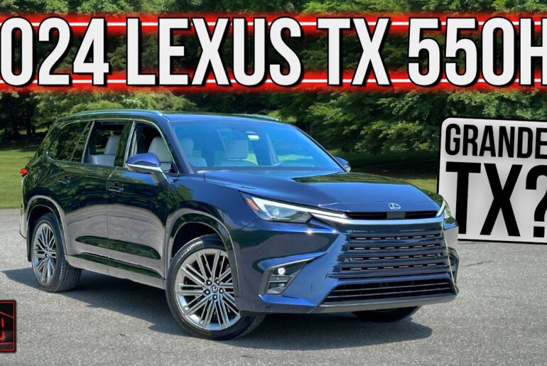 The 2024 Lexus TX 550h+ Is Japan's Grandest 3-Row Plug-In Hybrid Family SUV