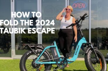 How To Fold The 2024 Taubik Escape Foldable Electric Bicycle Fat Tire! UL 2849 CERTIFIED!!