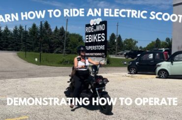 Learn How To Operate & Ride An Electric Scooter Style Ebike From Ride The Wind Ebikes!