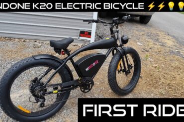 Windone k20 retro cruiser electric bike : first ride Cheap affordable electric bike