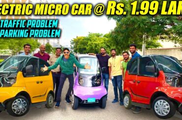 Wings EV Robin | Electric Micro CAR in SIZE OF A BIKE @ the cost of a bike Rs. 1.99 Lakh