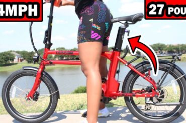 BEST CHEAP Folding EBike? 2024 Leoguar Flippo Electric Bike Review - FAST CITY E-BIKE w THIS FEATURE