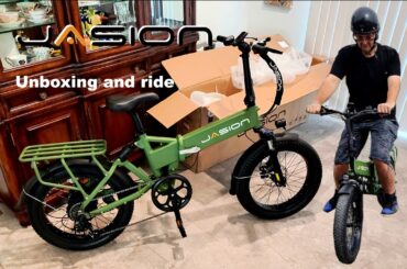 Unboxing and riding Jasion 2.0 folding Electric Bike #ebike #bicycle