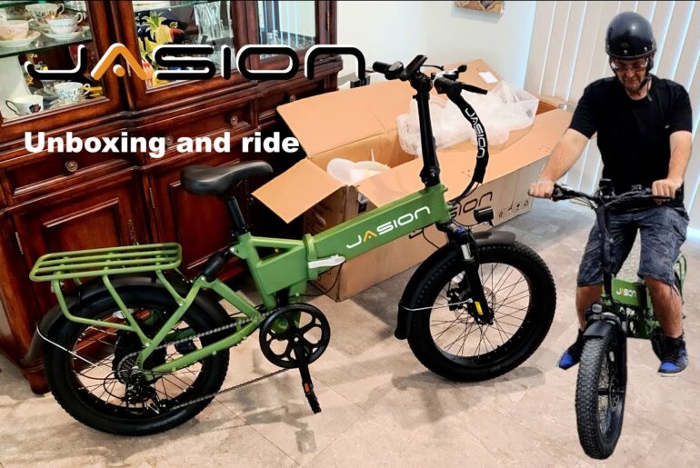 Unboxing and riding Jasion 2.0 folding Electric Bike #ebike #bicycle