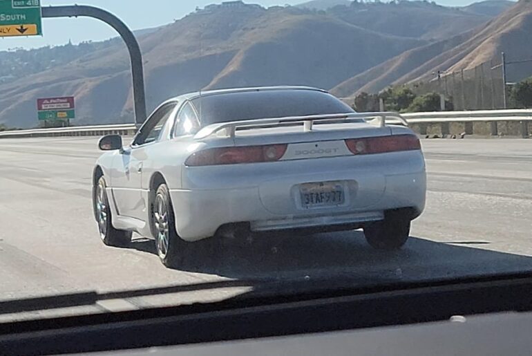 Spotted a [Mitsubishi 3000GT] on the freeway yesterday. Great condition. Beautiful car. I don't know which series it is.