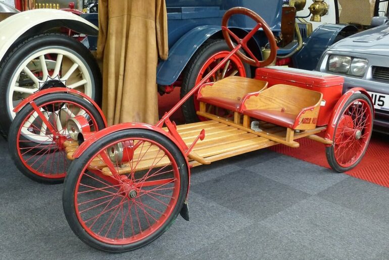 The 1910s-20s Red Bug (one of its many names) - the distilled essence of "car." It had both gasoline and electric versions, and at least one was propeller powered. At one point you could buy one from Abercrombie and Fitch or FAO Schwartz.