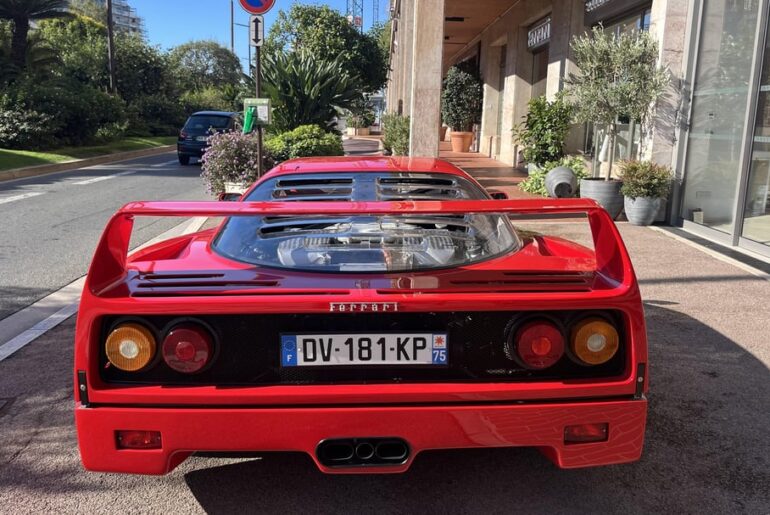 Just spotted this [Ferrari F40] in Monaco