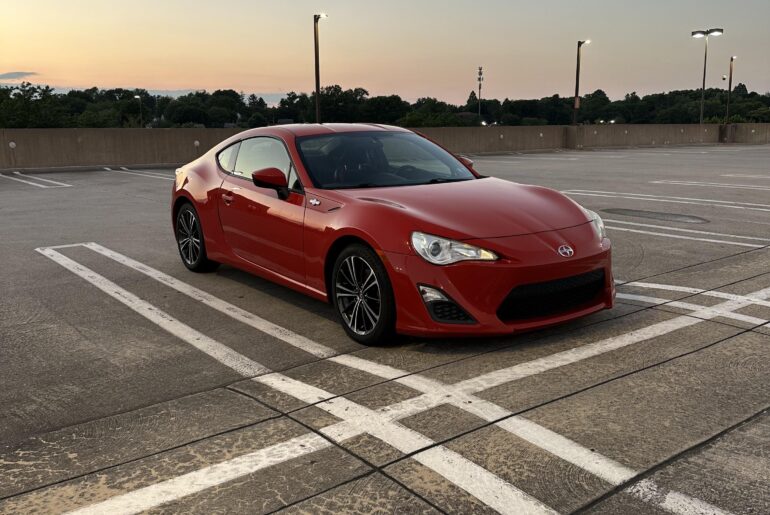 2013 Scion FRS owned by a teenager- the official car of tomfoolery and misplaced familial trust
