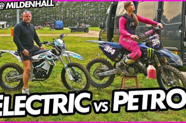 Can a Cheap 72v Electric Motocross Bike, Keep-up with Petrol on Track? ..See The Results!