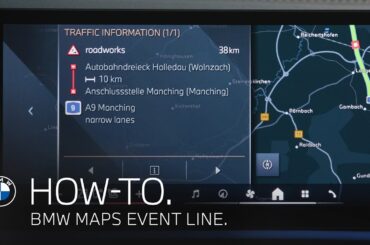 BMW Maps Event Line: How-To Use the Navigation Route Overview.