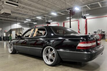 91 LS400 on work Eurolines. -6 in rear, -4.5 up front.