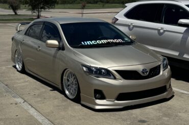 Bagged Toyota Corolla