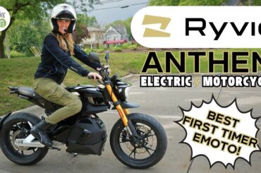 Ryvid Anthem Electric Motorcycle Detailed Review - Miss GoElectric Goes MOTO!