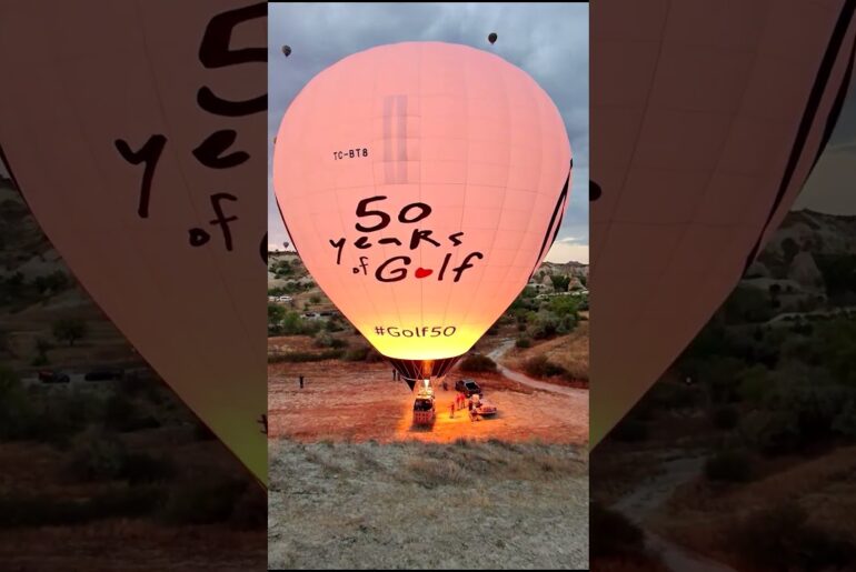 POV your flying the Volkswagen Golf Birthday Balloon #golf50