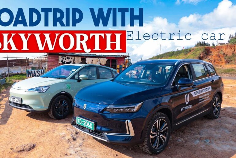 We drove a SKYWORTH Electric Vehicle.The Dawn of ELECTRIC VEHICLES in KENYA.