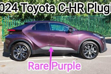 Rare Purple 2024 Toyota CHR Design Plugin PHEV  Walkround to check Deep Amethyst Paintwork