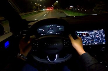 2020 Lynk & Co 01 [1.5TD Plug-in Hybrid, 261 HP) POV Night Test drive CARiNIK *Great PHEV SUV*