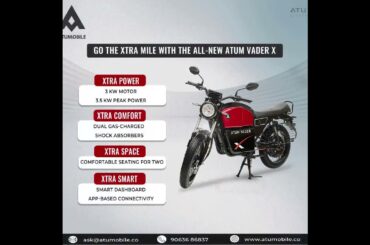 Atum Vader X | The Electric Bike That Redefines Comfort and Performance