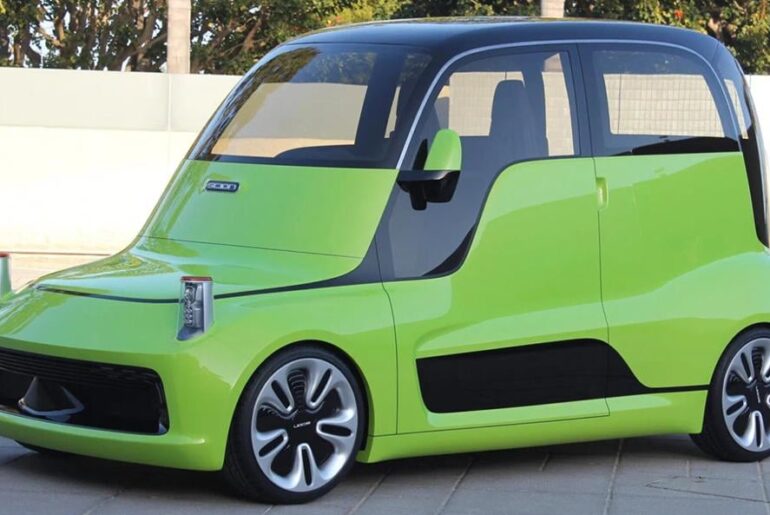 2012 Scion NYC. The concept car for the narrow streets of American cities that was never shown at the exhibition. The car received an unusual layout, in which the driver and passengers were placed almost vertically – in a semi-standing position.