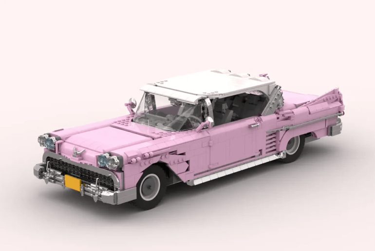 This LEGO IDEAS model called "1958 CADILLAC WITH WORKING ENGINE" by user Daniel lychaisephix needs 10,000 votes for the chance of becoming a real LEGO set.