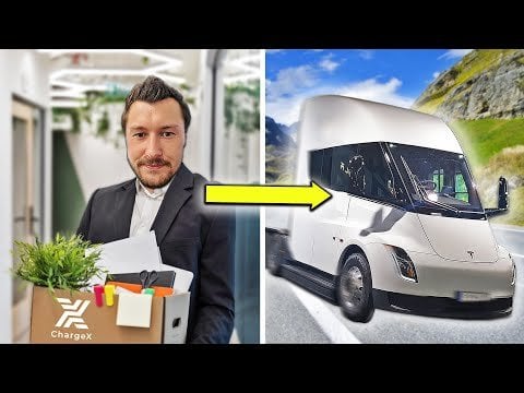 This guy quit his job to drive electric trucks