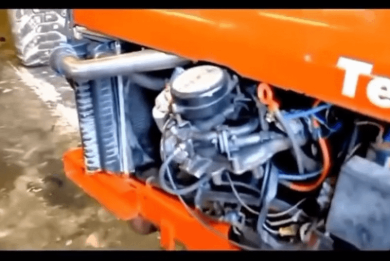 Tractor Powered by a Ferrari Engine - What Could Possibly Go Wrong?