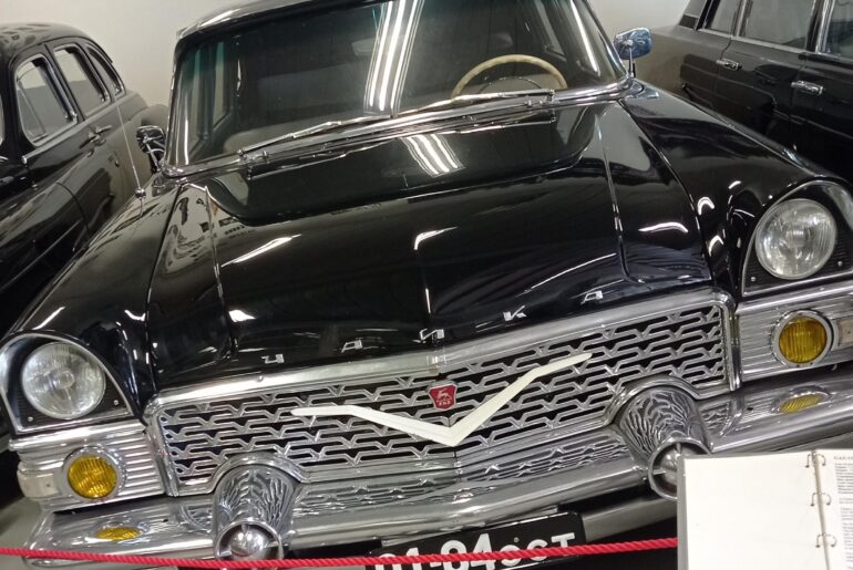 Visited a couple of car museums in Estonia this summer and came across many interesting and unknown cars. This is GAZ-13 Chaika, an American-style, Soviet-made limousine. More info in the comments.