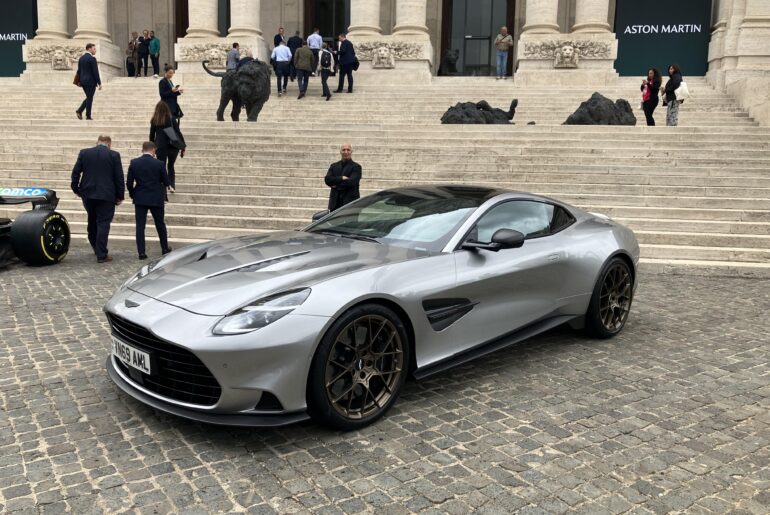 New [Aston Martin Vanquish] at AM conference in Rome