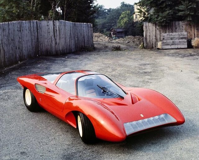 The Ferrari 250 P5 Concept, designed by Pininfarina, debuted at the 1968 Geneva Motor Show with a futuristic design that divided Ferrari purists. Built on a Ferrari 330 P4 chassis, it featured a three-liter V12 engine and was later repainted in Ferrari’s iconic red.