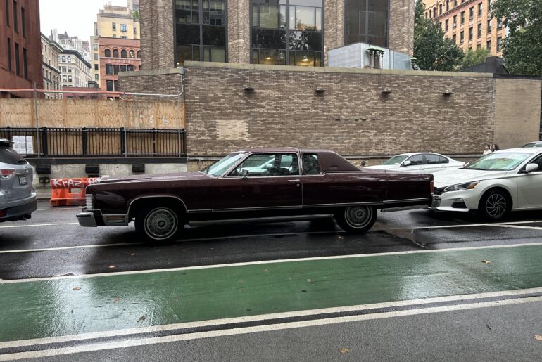 Describe the person who street parks this handsome brown colossus.