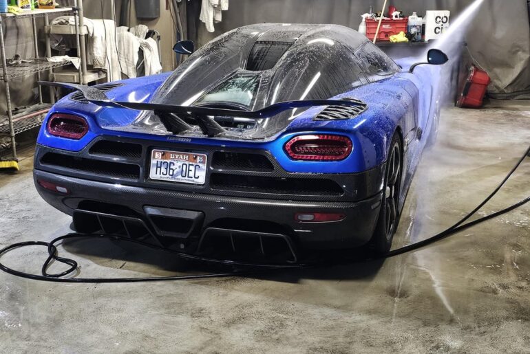 Mind blown... The Stradman is staying at the hotel I'm at in Jackson Hole and I met him in the lobby and he told me to go to the garage and see his [Koenigsegg] and there was much more than that [Multi]