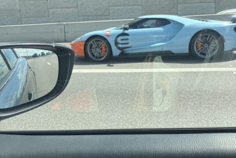 I was told to post this here, [Ford GT Heritage] seen in Austin today!