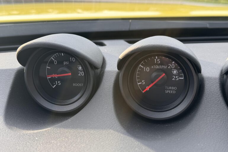 For those who haven’t seen a turbo speed gauge before