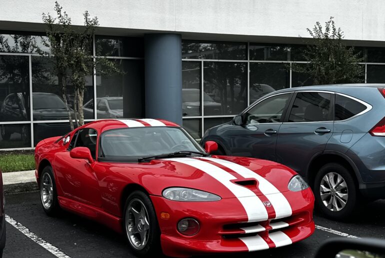 [Dodge Viper GTS] at a business park