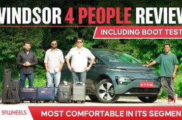 MG Windsor EV Multiple People Review With Boot Test || The Best Family Electric Car In India?