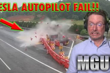 Tesla on autopilot SMASHES into roadworks - MGUY EV News 11 October 2024 | MGUY Australia