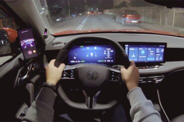 New MG eHS PHEV 2025 (Plug-in Hybrid) Night POV Test Drive