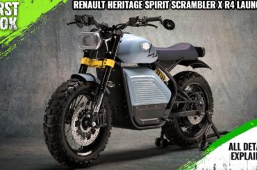 Renault Heritage Spirit Scrambler Electric Motorcycle Launched - Explained All Spec, Features & More