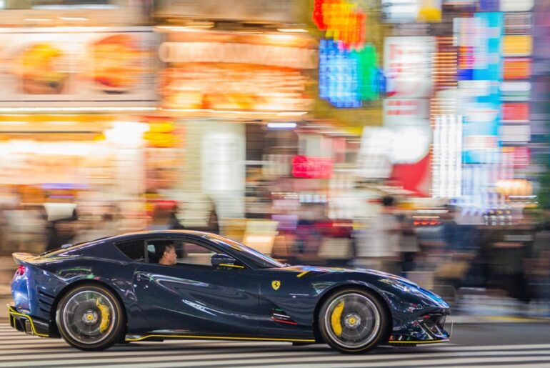 [Ferrari multi] in Tokyo and one at the Airport.