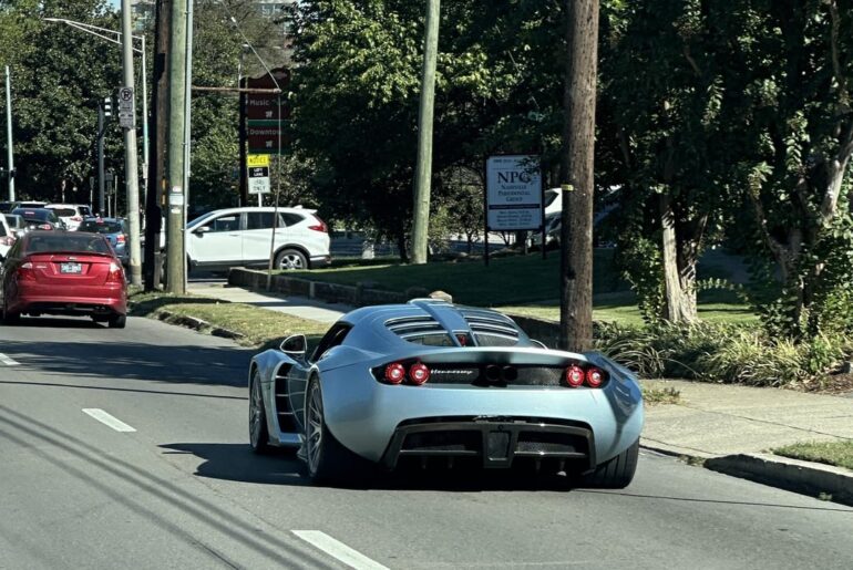 [Hennessey Venom GT] in the pothole riddled streets of Nashville TN