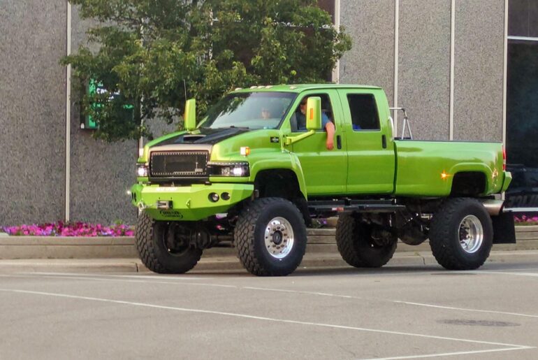 I often see this truck around town. I finally caught it on film. What do you think is going through the owner's mind?