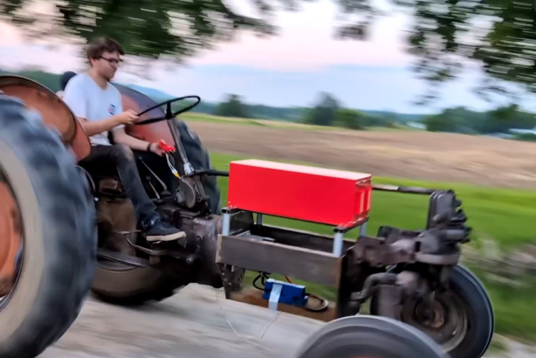 I converted a 60-year-old tractor to electric