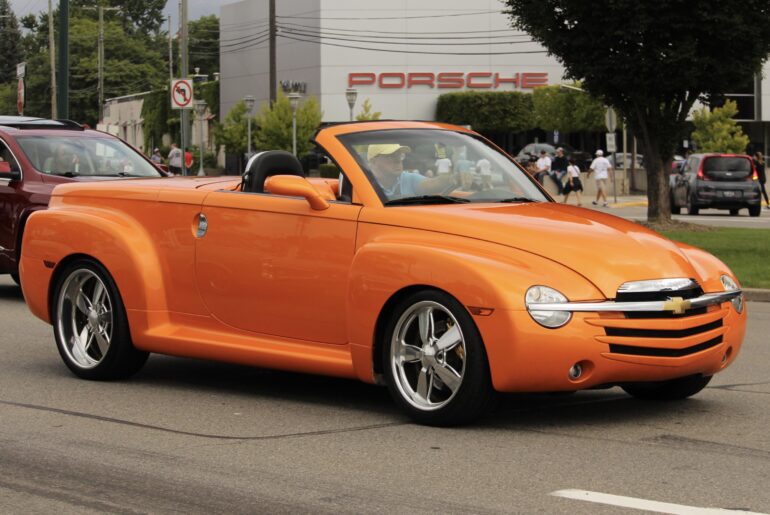 The only [Chevrolet SSR] painted orange from the factory!