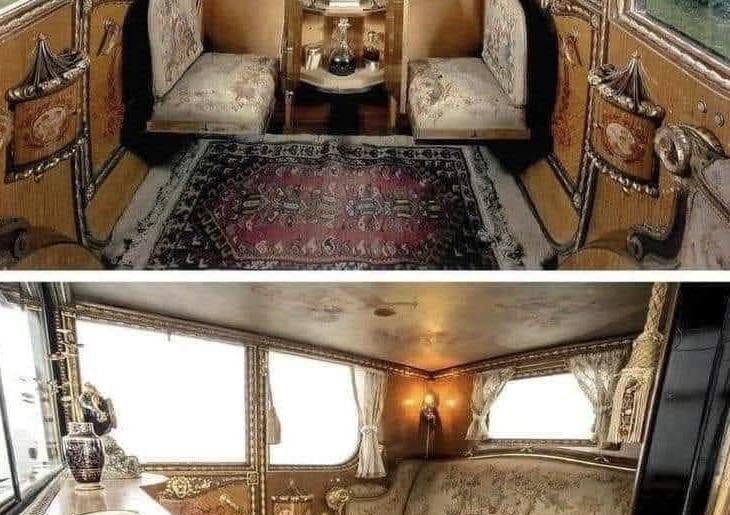 The interior of an 1926 Rolls Royce