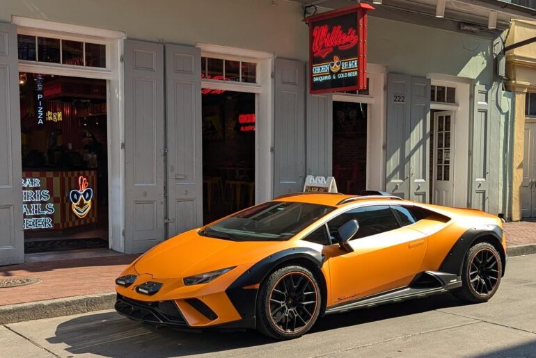 [Lamborghini Huracan Sterrato] on Bourbon St New Orleans