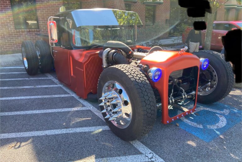 Hot-rodded Mack truck cab I saw today