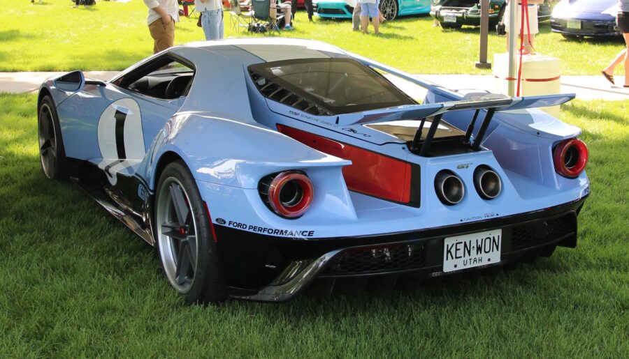 The Ford GT Signature Series. One of the two Signature Series Ford GTs commissioned to honor the Ford GT40s of the 24 Hours of Le Mans [3117×3217]