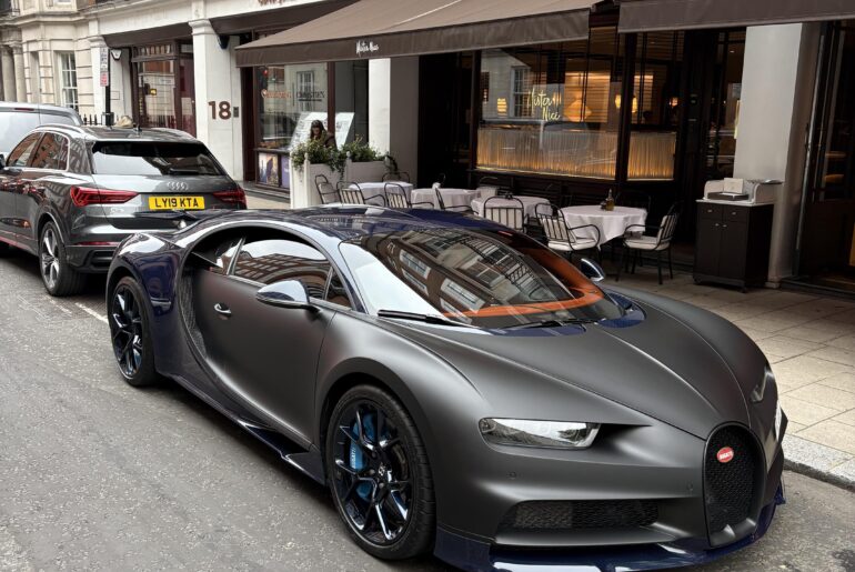 [Bugatti Chiron] in London yesterday.