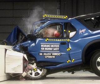 A collection of some of the most unsafe cars from the 90’s tested by IIHS