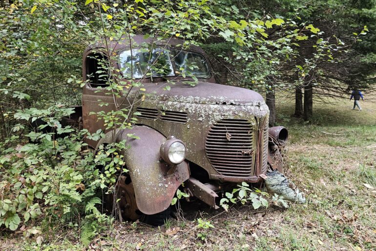 Turns out one of my neighbors has an REO Speedwagon rotting in a field.